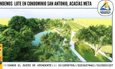 VENDO LOTE EN CONDOMINIO ACACIAS META