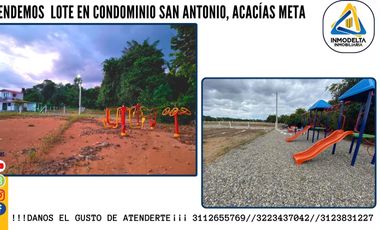 VENDO LOTE EN CONDOMINIO ACACIAS META