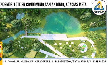 VENDO LOTE EN CONDOMINIO ACACIAS META