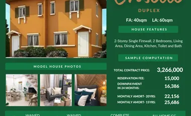 Camella Tanza-Criselle Duplex Units For Sale