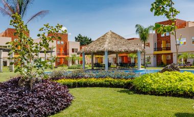 Casa con Rood Garden, seguridad en condominio en Yautepec Morelos