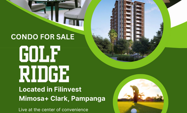 3 bedroom Penthouse for sale in Golf Ridge Mimosa Clark Pampanga Golfcourse view