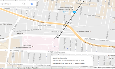 Renda departamento Modelo Pensil, frontera Polanco