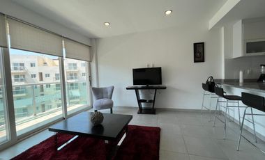 DEPARTAMENTO TOTALMENTE AMUEBLADO EN RENTA EN NATURA RESIDENCIAL, TORRE CON ALBERCA ,GYM Y CANCHA DE TENIS