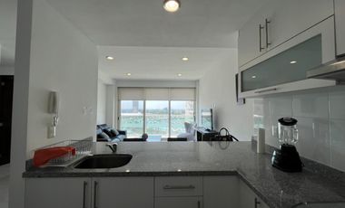 DEPARTAMENTO TOTALMENTE AMUEBLADO EN RENTA EN NATURA RESIDENCIAL, TORRE CON ALBERCA ,GYM Y CANCHA DE TENIS