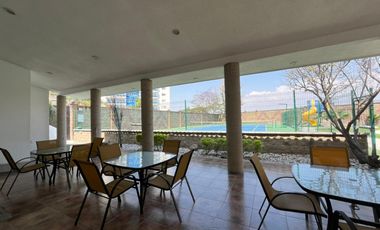 DEPARTAMENTO TOTALMENTE AMUEBLADO EN RENTA EN NATURA RESIDENCIAL, TORRE CON ALBERCA ,GYM Y CANCHA DE TENIS