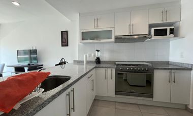 DEPARTAMENTO TOTALMENTE AMUEBLADO EN RENTA EN NATURA RESIDENCIAL, TORRE CON ALBERCA ,GYM Y CANCHA DE TENIS