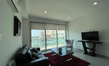 DEPARTAMENTO TOTALMENTE AMUEBLADO EN RENTA EN NATURA RESIDENCIAL, TORRE CON ALBERCA ,GYM Y CANCHA DE TENIS