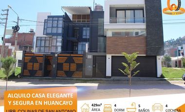 ALQUILO CASA ELEGANTE Y SEGURA EN HUANCAYO