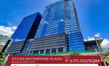2 Combined unit Office Space for Rent in Makati City at The Stiles Enterprise Plaza with FREE PARKING SLOT!