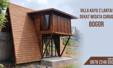 Jual Villa Murah Konsep Vintage di Megamendung Cisarua Bogor Dekat Wisata Curug Bogor