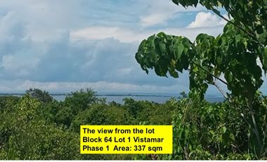 Lot for sale with sea view in Mactan at Vistamar Residential Estate & Beach Club