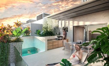 Residencia de 3 niveles con alberca en Selvazama, amenidades, venta Tulum.