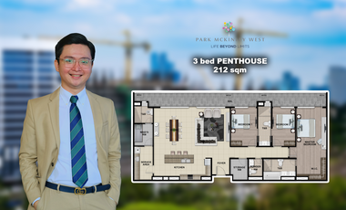 Penthouse 3 bedroom in Park Mckinley West Preselling condo for sale Bonifacio Global City Fort Bonifacio Taguig