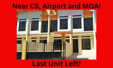 Affordable House in Las Pinas Last unit left townhouse near NAIA, C5 extension and Mall of Asia