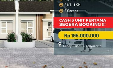 Rumah Minimalis Dijual Jogja, Hanya 229 Jt, 5 Menit Jalan Wates