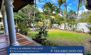 240k/SQM House for Sale in Ayala Alabang Village, Muntinlupa City