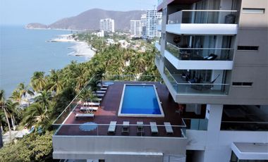 Empieza tu dia mirando el mar, apt. frente al mar, vista panoramica, con playa interna.y salida directa al mar