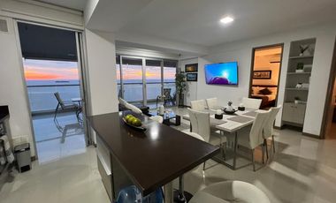 Empieza tu dia mirando el mar, apt. frente al mar, vista panoramica, con playa interna.y salida directa al mar