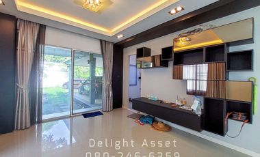 ++ For Sale ++ Detached House in Inizio Pinklao-Wongwaen village 87.5 Sq.wa, Good Condition. Located in Soi Wat Somkliang, Bang Kruai, Salaya
