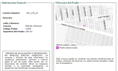 casa en venta en tlahuac en colonia miguel hidalgo