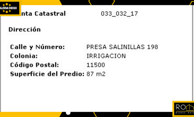 Venta De Casa En Presa Salinillas, Irrigación, Miguel Hidalgo, Cdmx Cerca De Polanco!! - VD
