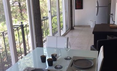 Departamento tipo Loft amueblado en renta con magnífica vista a la presa del naútico Juriquilla..