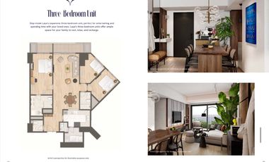 Laya by Shang 3 Bedroom unit at Pasig City