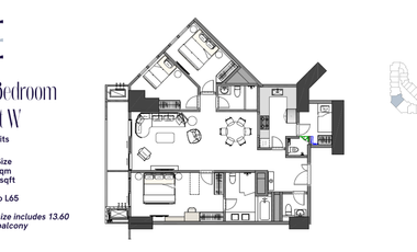 Laya by Shang 3 Bedroom unit at Pasig City