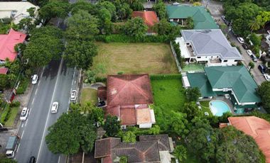 Ayala Alabang Village Lot for Sale with Old house along main road good shape and frontage near Makatio Bel-Air Magallanes Forbes Park