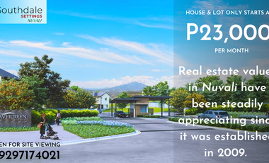 House & Lot For Sale in Nuvali Avida Southdale (Celine) a Prestige Location Flexible Payment term to Choose From with Low Monthly Payment