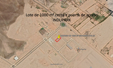 Vendo Terreno Industrial 1000 m² Km 57.5 Pan. Sur Indupark Chilca - Pucusana