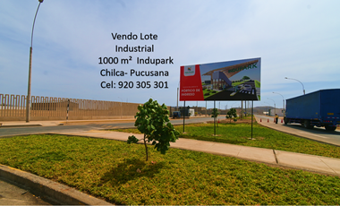 Vendo Terreno Industrial 1000 m² Km 57.5 Pan. Sur Indupark Chilca - Pucusana