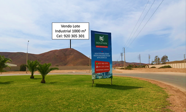 Vendo Terreno Industrial 1000 m² Km 57.5 Pan. Sur Indupark Chilca - Pucusana