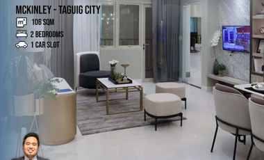 Beautiful Two Bedroom condo unit for Sale in Park Mckinley West at Taguig City