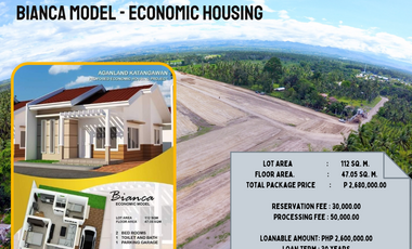 Housing Loan General Santos City | Agan Land Katanggawan | 2 Bedrooms