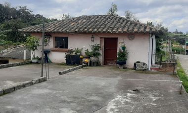 CHECA, vendo terreno 800m, con casa y local comercial, servicios básicos