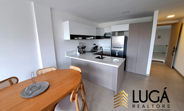 Departamento 2 dormitorios amoblado con vista al mar en renta, Urbanización privada ciudad del mar, Manta