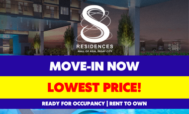 LOWEST PRICE! SMDC S Residences Rent to Own Ready for Occupancy Condo for Sale in SM Mall of Asia Complex Pasay City