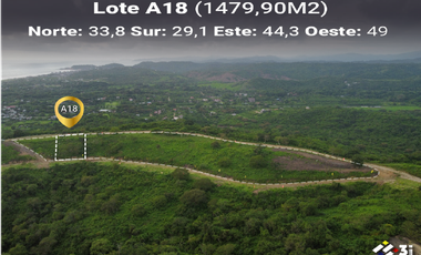 Lote de 1479.9 m2 de oferta en manglaralto