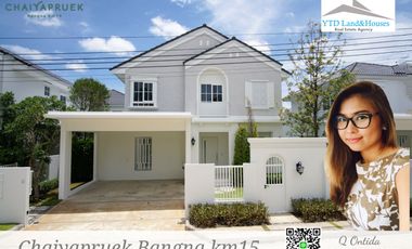 Brand new House for Rent, CHAIYAPRUEK Bangna KM.15 75,000 Baht/month (Fully furnished)