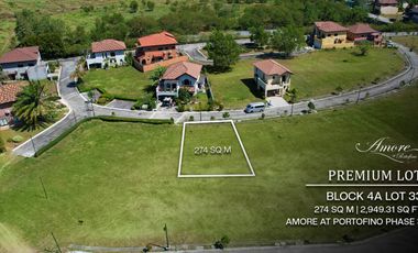 274 sqm Residential Lot for sale in Amore at Portofino Daang Reyna near Daang Hari and Ayala Alabang