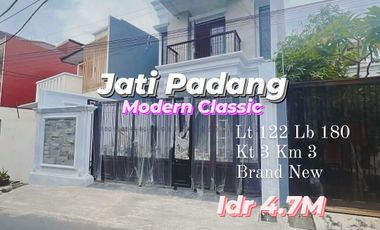 Rumah Modern Classic Baru Jati Padang Pejaten Pasar Minggu Jaksel