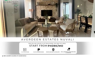 182 SQM House and Lot For Sale in Calamba, Laguna - Averdeen Estate Nuvali Erin