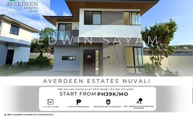 182 SQM House and Lot For Sale in Calamba, Laguna - Averdeen Estate Nuvali Erin