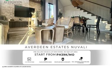 182 SQM House and Lot For Sale in Calamba, Laguna - Averdeen Estate Nuvali Erin
