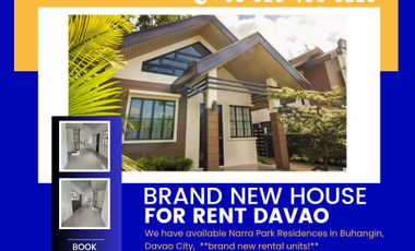 Available Brandnew Loft House for Rent in Narra Park Residences Buhangin, Davao City