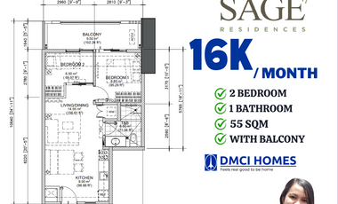 16K MONTHLY Pre Selling 2 BEDROOM Condo For Sale in Mandaluyong NEAR CALIFORNIA GARDEN - SAGE RESIDENCES BY DMCI HOMES