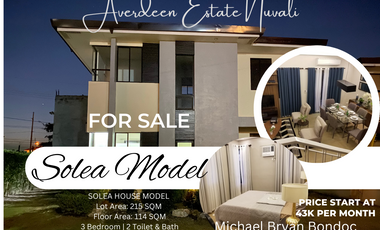 Pre Selling 3 bedroom House and Lot For Sale in Nuvali Laguna