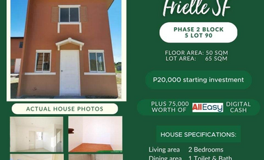BRAND NEW FRIELLE MODEL CONSTRUCTED UNIT IN CAMELLA BACOLOD SOUTH (BRGY ALIJIS, BACOLOD CITY)